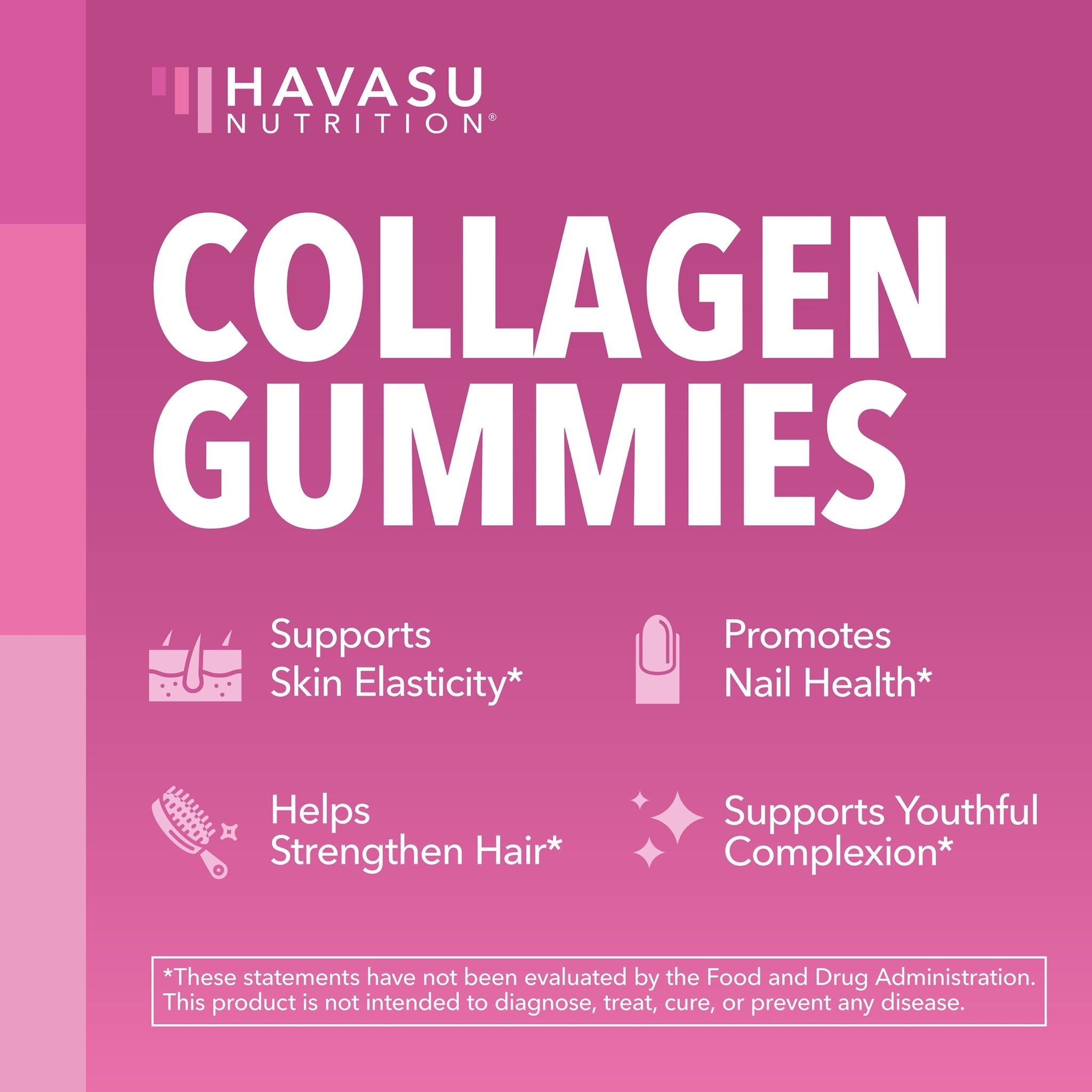 Collagen Gummies, Lemon Flavor, 60ct - Havasu Nutrition