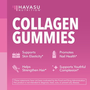 Collagen Gummies, Lemon Flavor, 60ct - Havasu Nutrition