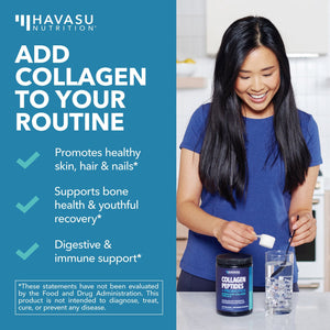 Collagen Peptide Powder + Probiotics, 210gm - Havasu Nutrition