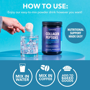 Collagen Peptide Powder + Probiotics, 210gm - Havasu Nutrition