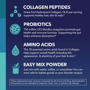 Collagen Powder + Probiotics, Unflavored - Havasu Nutrition