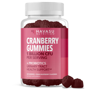 Cranberry Probiotic Gummies, Cran-Raspberry - Havasu Nutrition