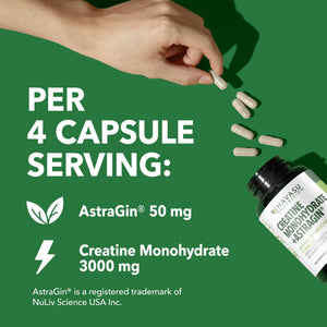 Creatine + AstraGin Capsules, 120ct - Havasu Nutrition