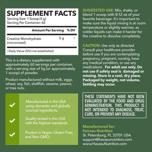 Creatine Powder - Havasu Nutrition