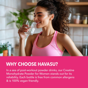 Creatine Powder for Women, 3g / serving - Havasu Nutrition