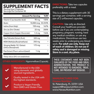 DHT Blocker for Men, 60ct - Havasu Nutrition