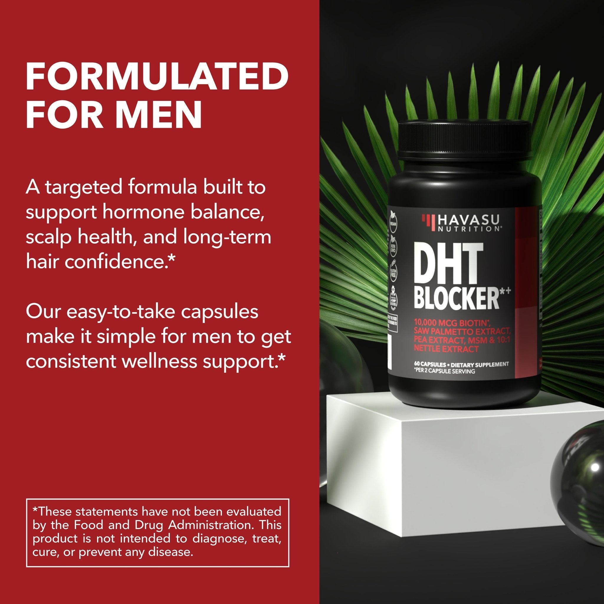 DHT Blocker for Men, 60ct - Havasu Nutrition