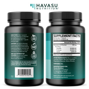 Digestive Enzymes Capsules, 50ct - Havasu Nutrition