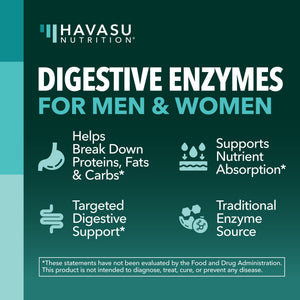 Digestive Enzymes Capsules, 50ct - Havasu Nutrition