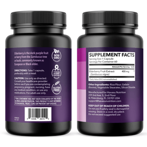 Elderberry Capsules, 60ct - Havasu Nutrition