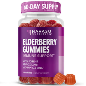 Elderberry Gummies for Adults, Berry - Havasu Nutrition