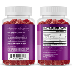 Elderberry Gummies for Adults, Elderberry Flavor - Havasu Nutrition