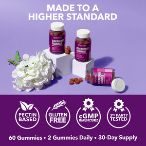 Elderberry Gummies for Adults, Elderberry Flavor - Havasu Nutrition