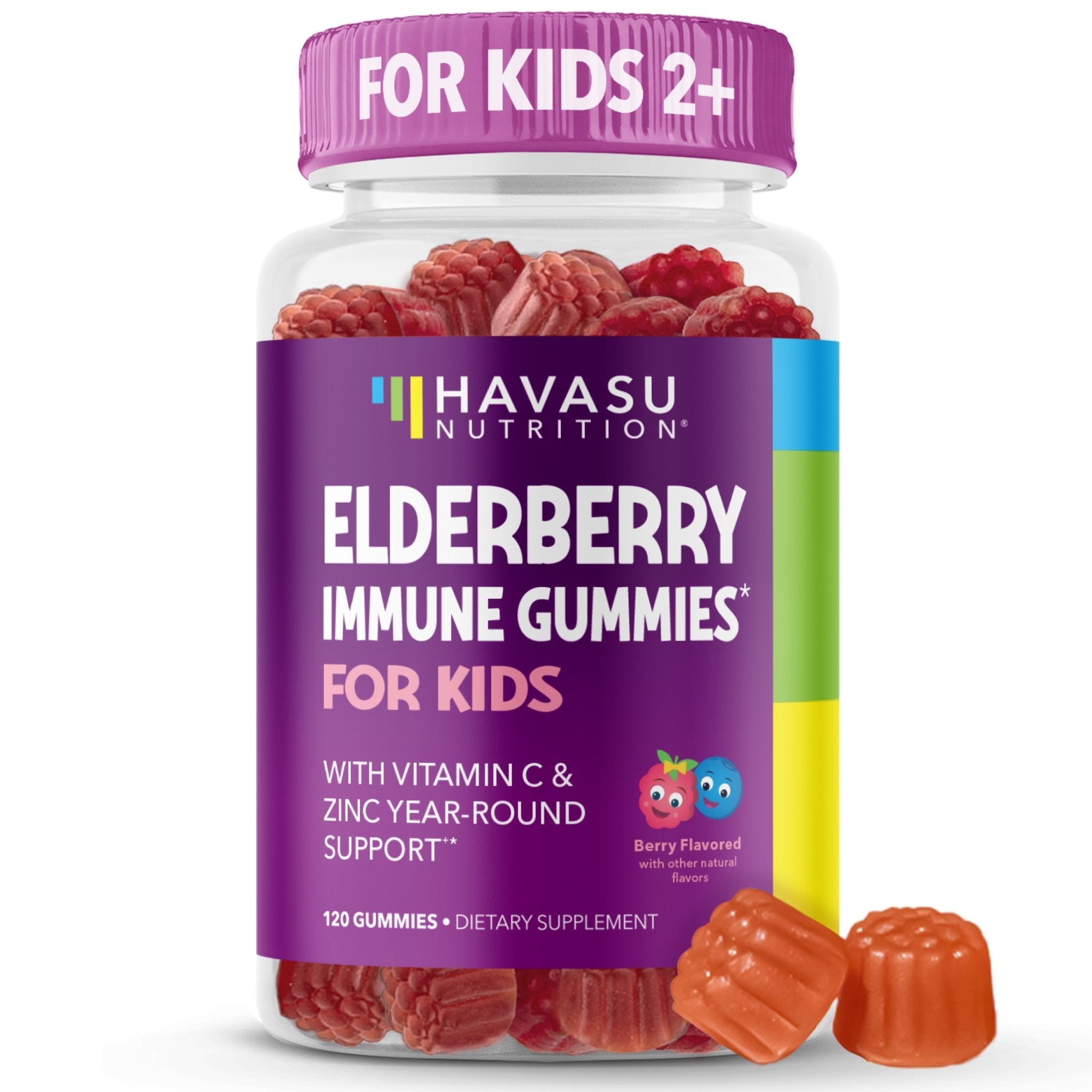 Elderberry Gummies for Kids, Berry - Havasu Nutrition