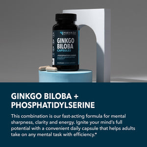 Ginkgo Biloba Capsules, 60ct - Havasu Nutrition