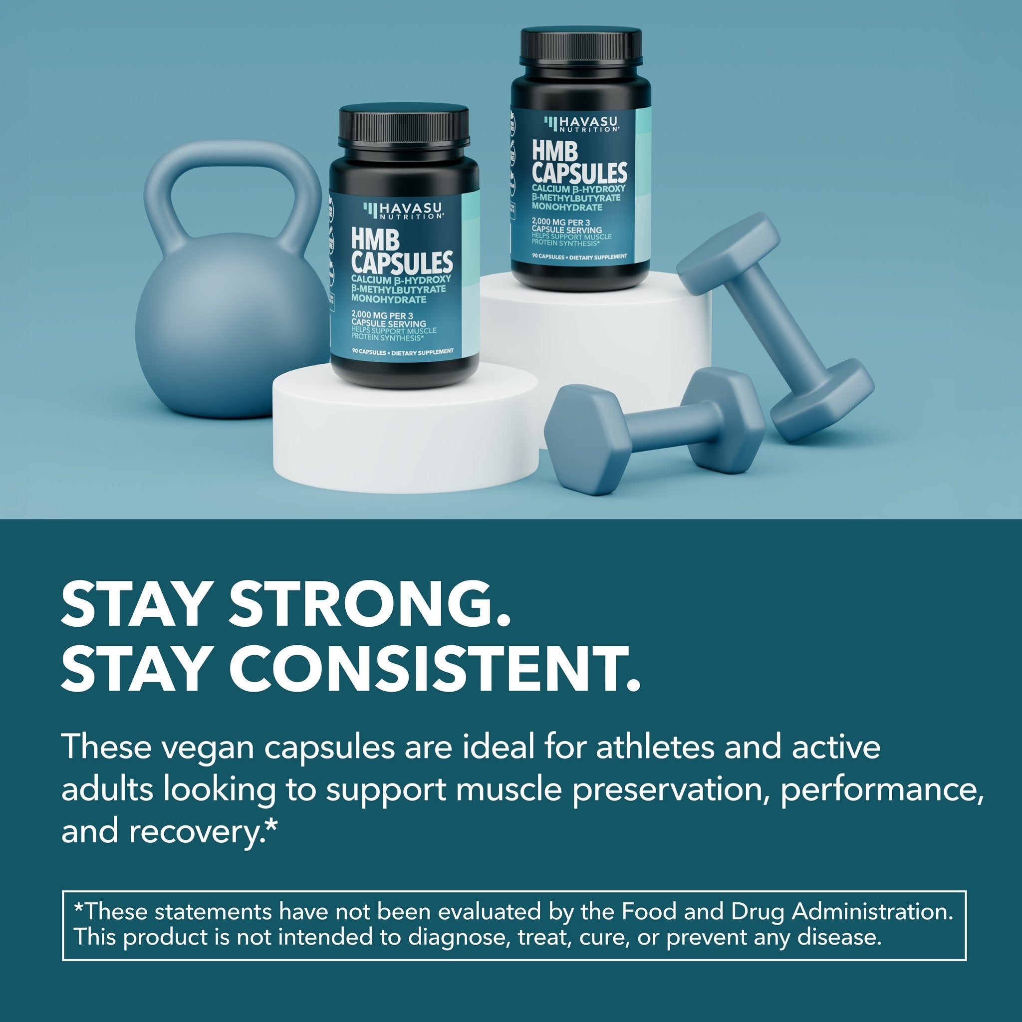 HMB Capsules, 120ct - Havasu Nutrition