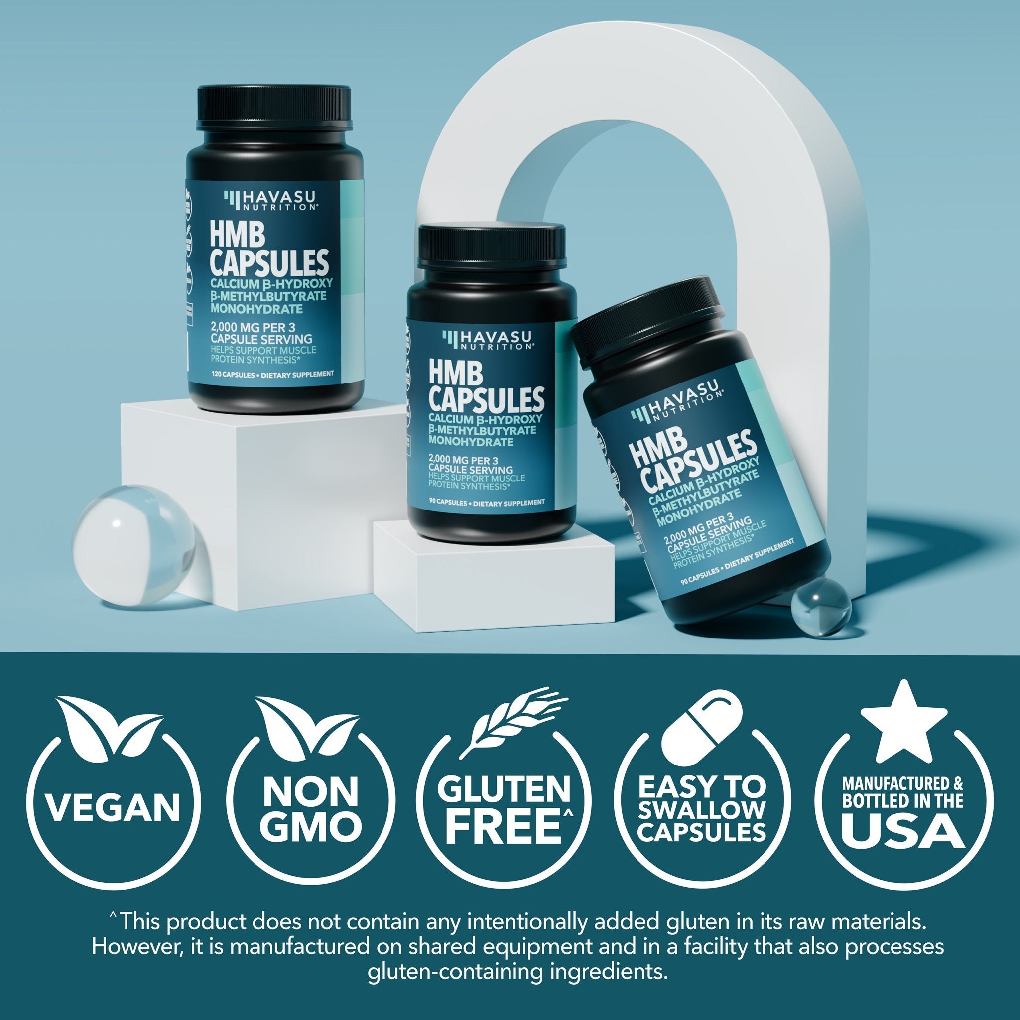 HMB Capsules, 90ct - Havasu Nutrition