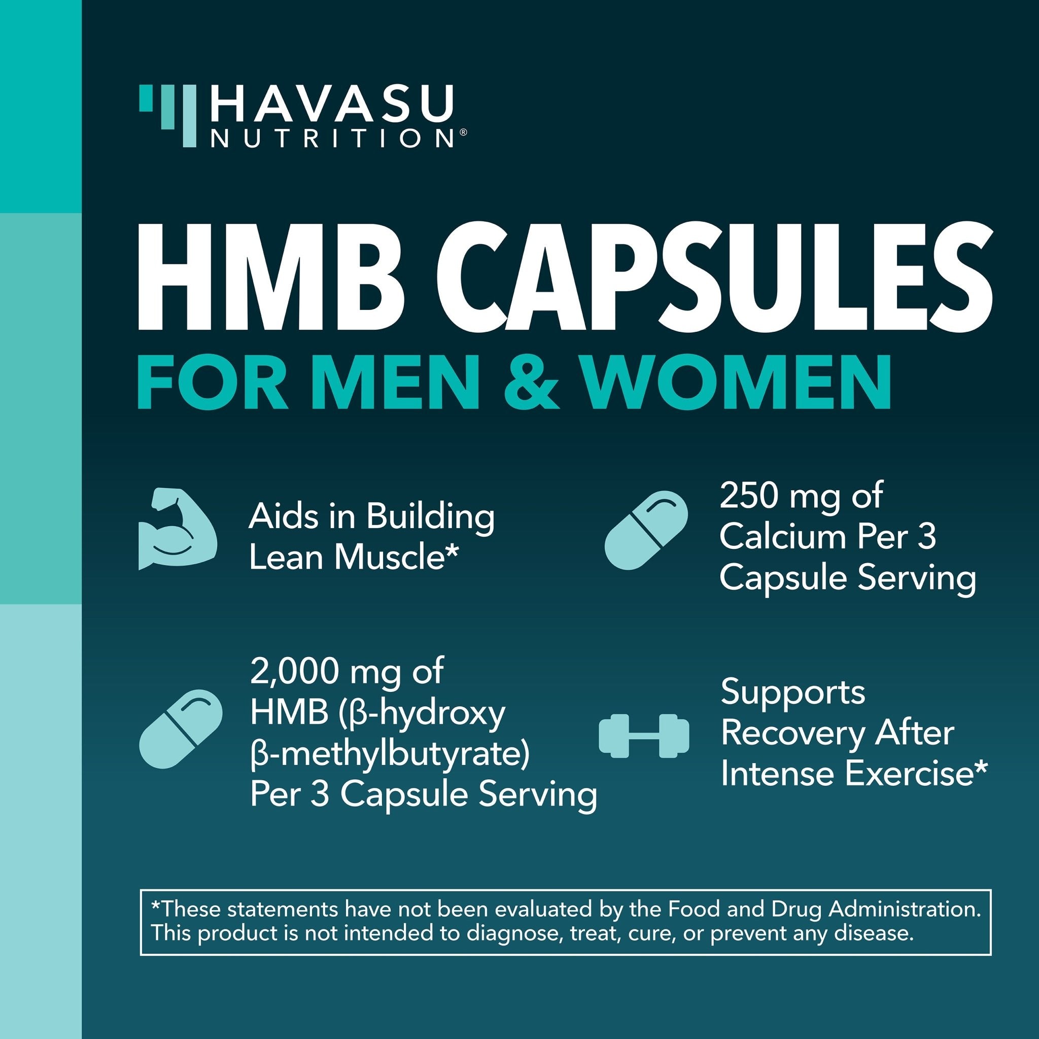 HMB Capsules, 90ct - Havasu Nutrition