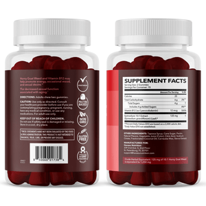 Horny Goat Weed Gummies, Raspberry Flavor - Havasu Nutrition