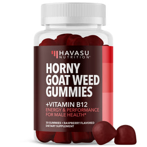 Horny Goat Weed Gummies, Raspberry Flavor - Havasu Nutrition