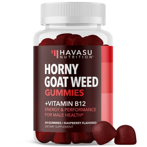 Horny Goat Weed Gummies, Raspberry Flavor - Havasu Nutrition