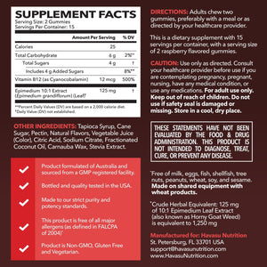 Horny Goat Weed Gummies, Raspberry Flavor - Havasu Nutrition