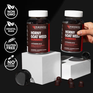 Horny Goat Weed Gummies, Raspberry Flavor - Havasu Nutrition