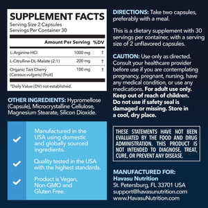 L-Arginine Capsules - Havasu Nutrition