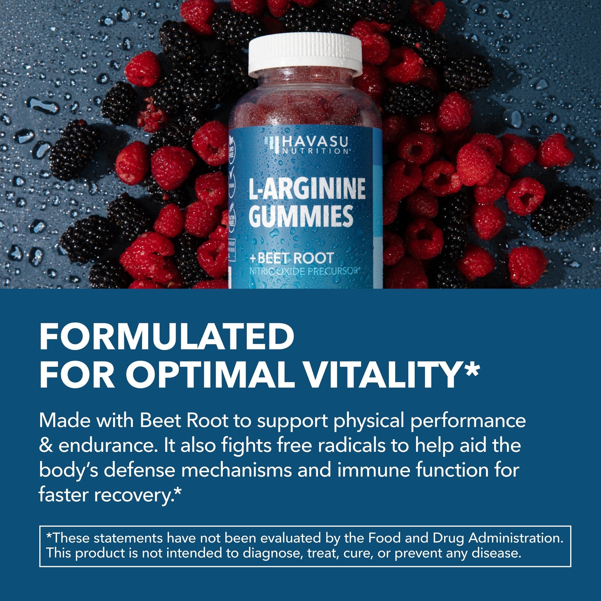 L-Arginine Gummies, Berry - Havasu Nutrition