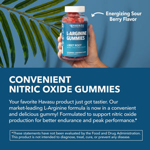 L-Arginine Gummies, Berry - Havasu Nutrition