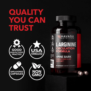 L-Arginine + Pine Bark Capsules - Havasu Nutrition
