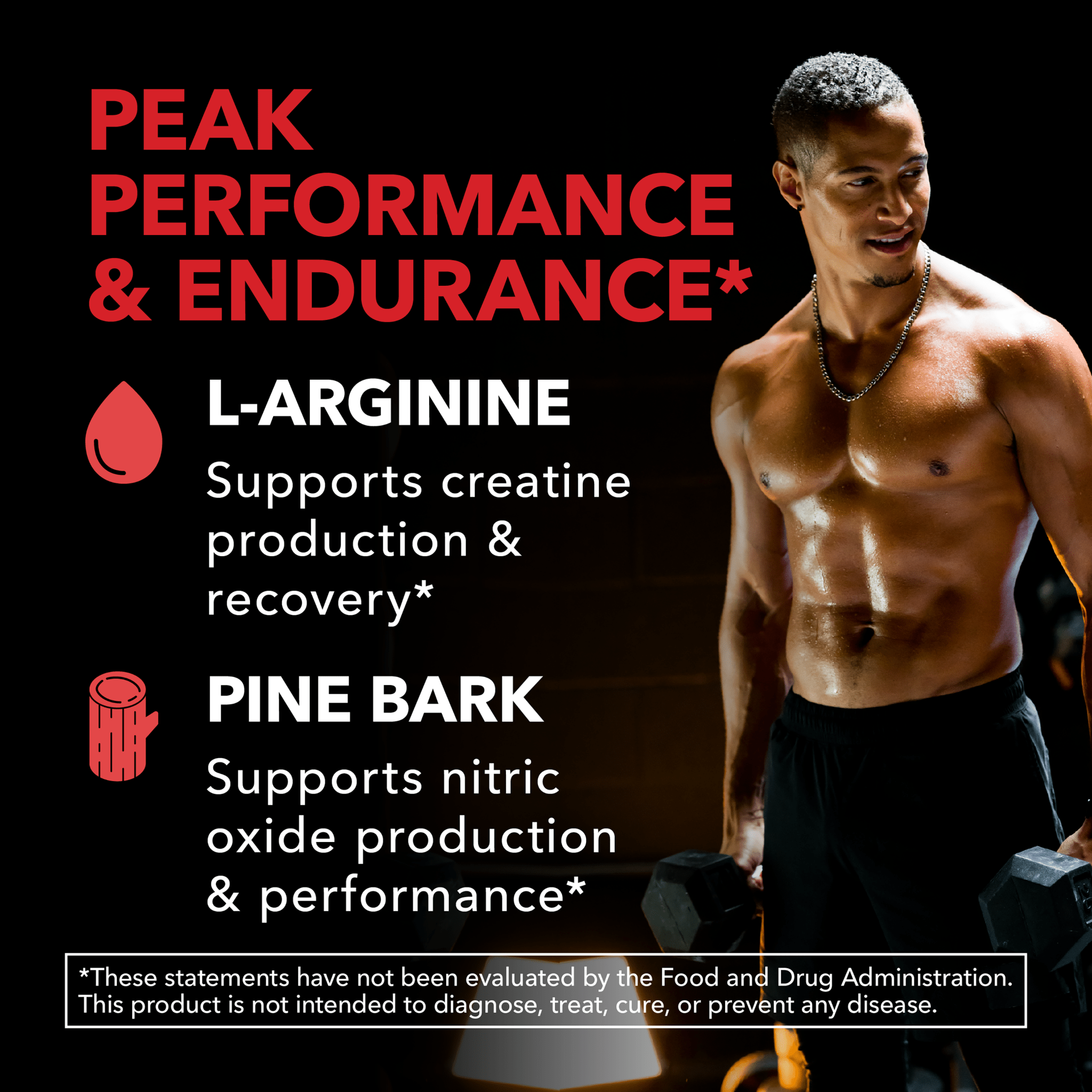 L-Arginine + Pine Bark Capsules, 90ct L-Arginine + Pine Bark Capsules, 90ct