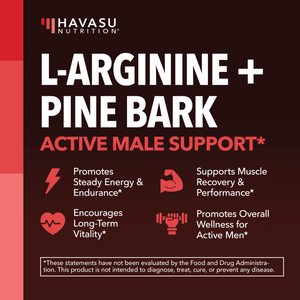L - Arginine + Pine Bark Capsules, 90ct - Havasu Nutrition