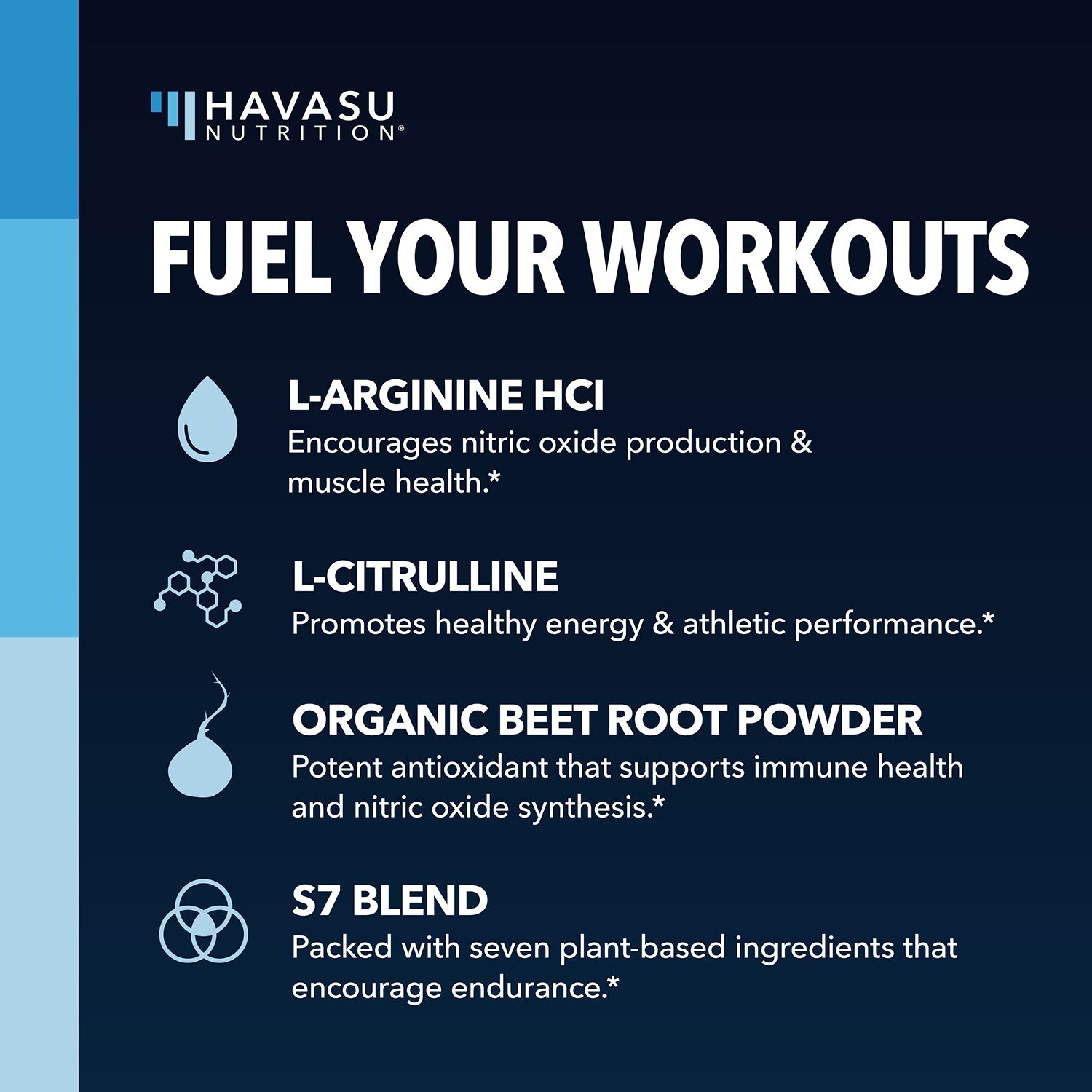 L - Arginine Powder, 3.7oz - Havasu Nutrition