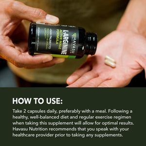 L - Arginine + Saw Palmetto Capsules, 60ct - Havasu Nutrition