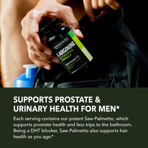 L - Arginine + Saw Palmetto Capsules, 60ct - Havasu Nutrition
