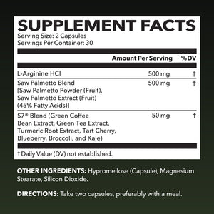 L-Arginine + Saw Palmetto Capsules - Havasu Nutrition