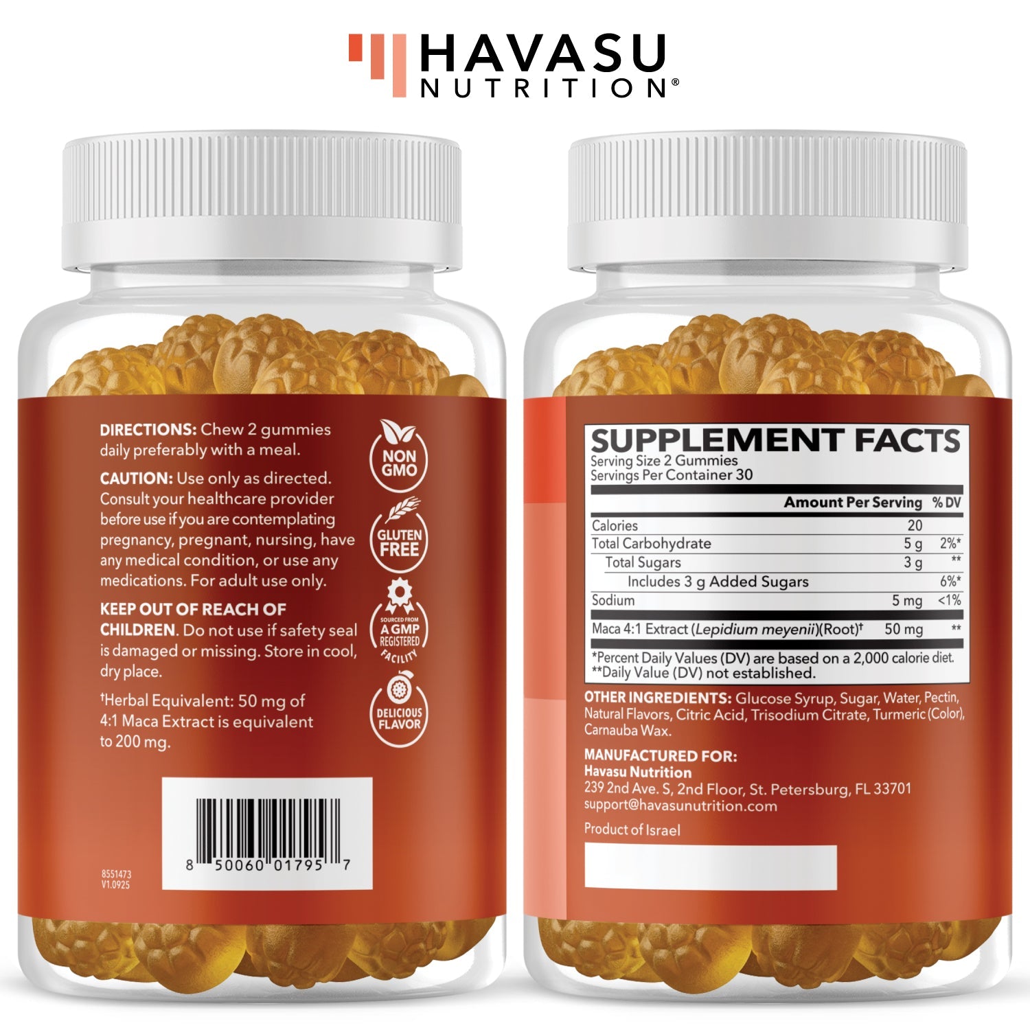 Maca Root Gummies, 60ct - Havasu Nutrition