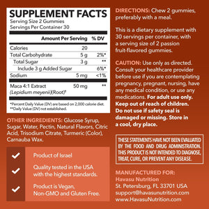 Maca Root Gummies, 60ct - Havasu Nutrition