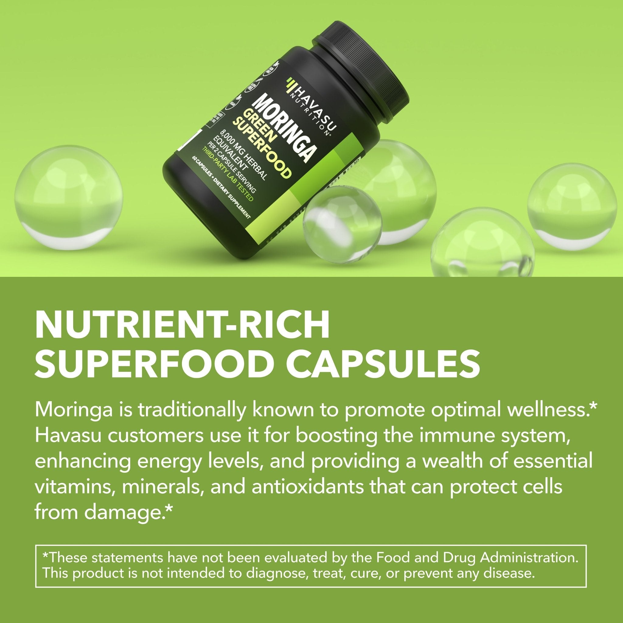 Moringa Capsules, 120ct - Havasu Nutrition
