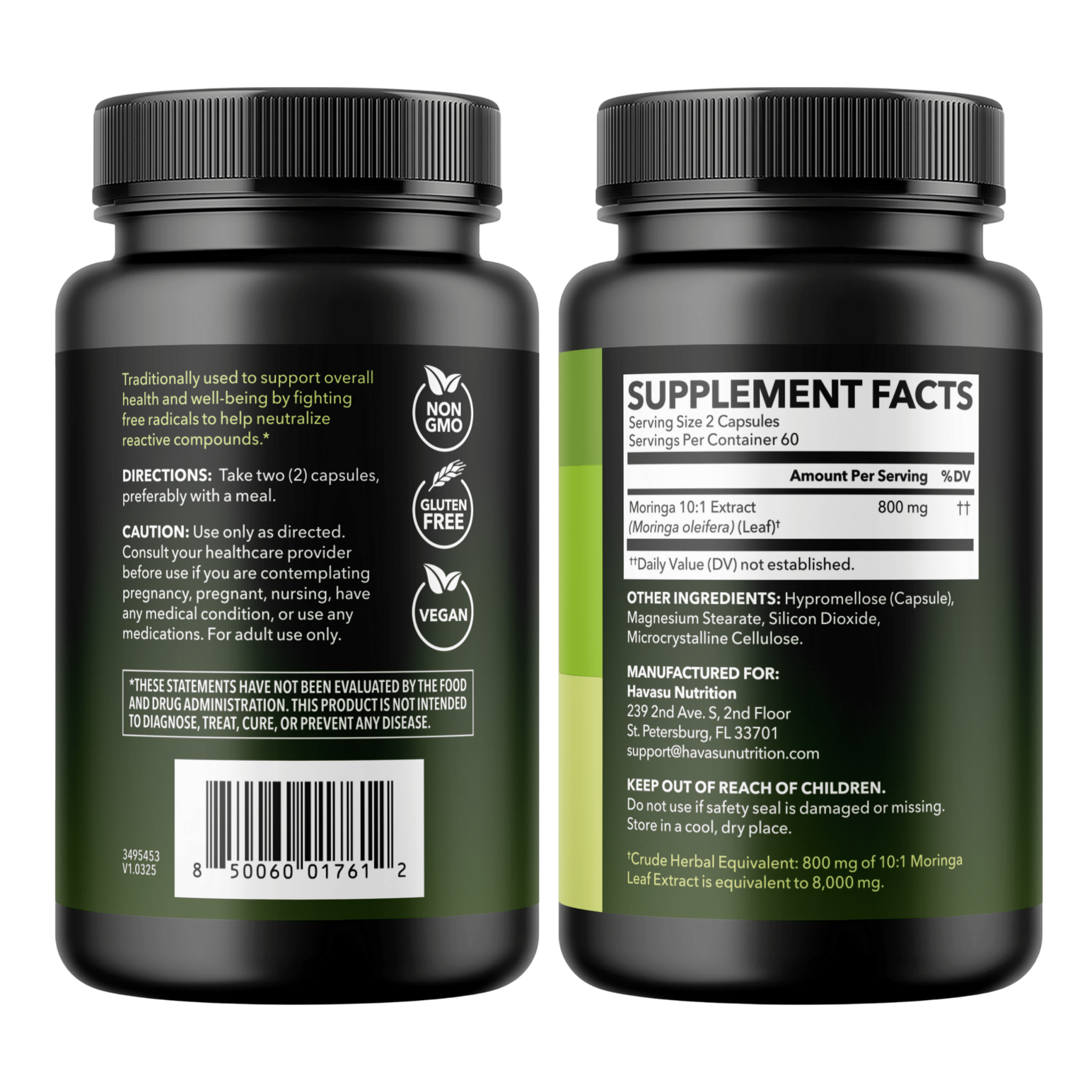 Moringa Capsules, 120ct - Havasu Nutrition