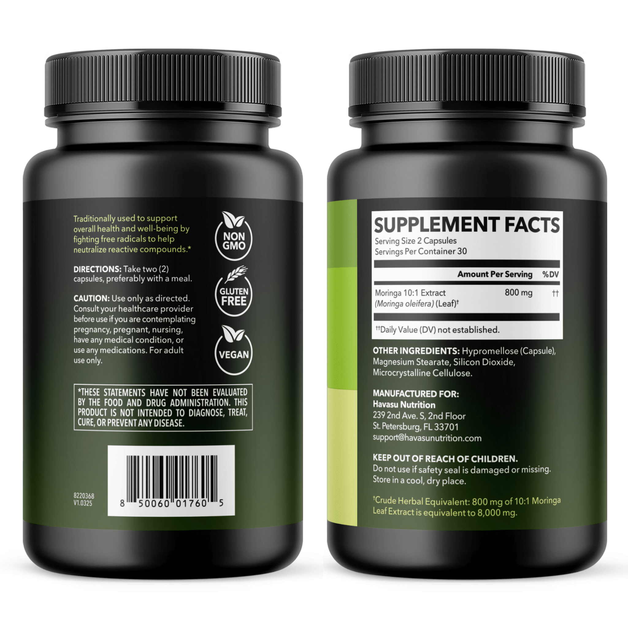 Moringa Capsules, 60ct - Havasu Nutrition