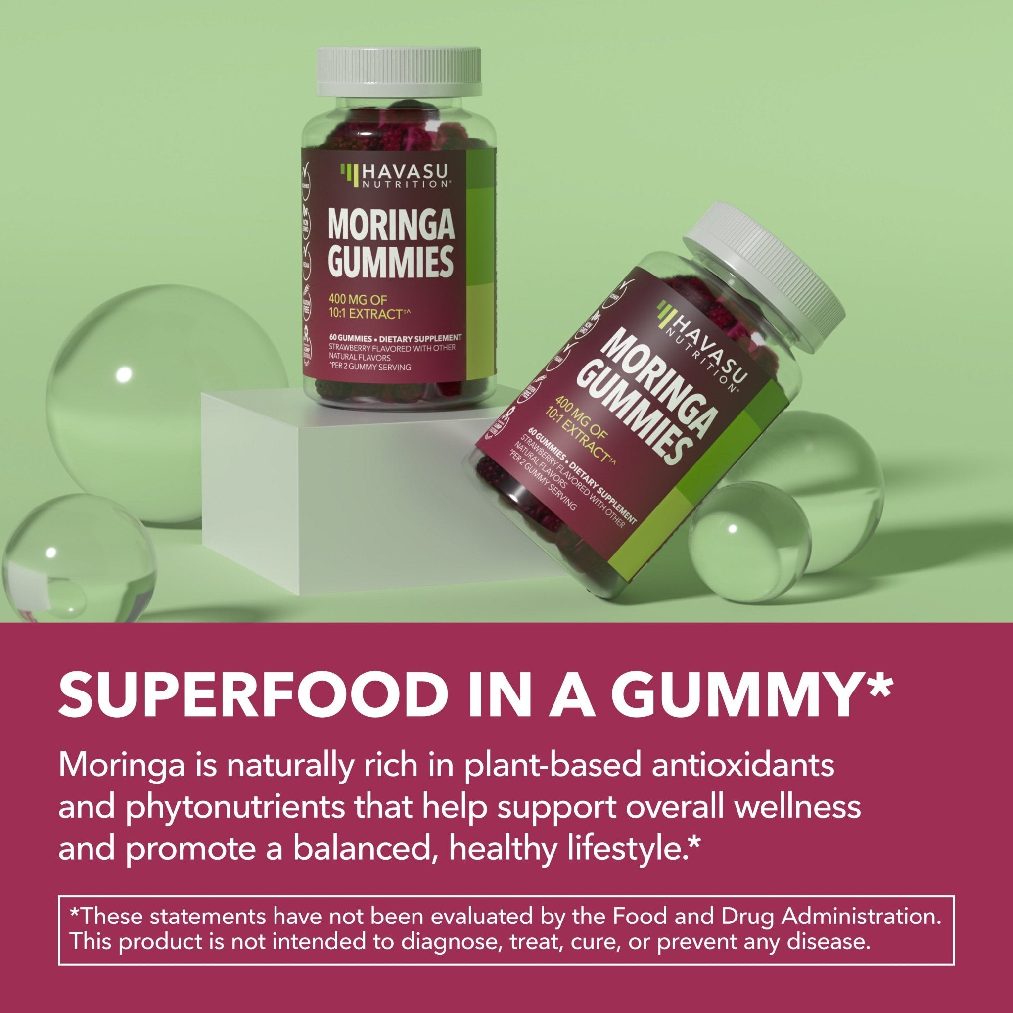 Moringa Gummies, 60ct - Havasu Nutrition