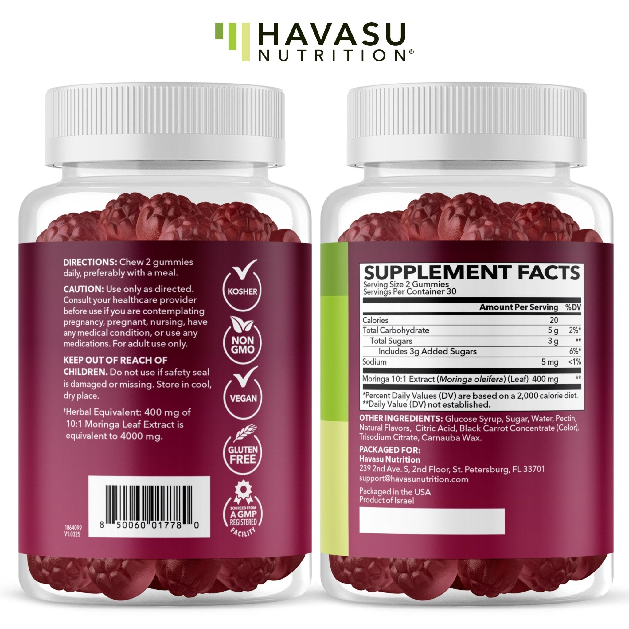 Moringa Gummies, 60ct - Havasu Nutrition
