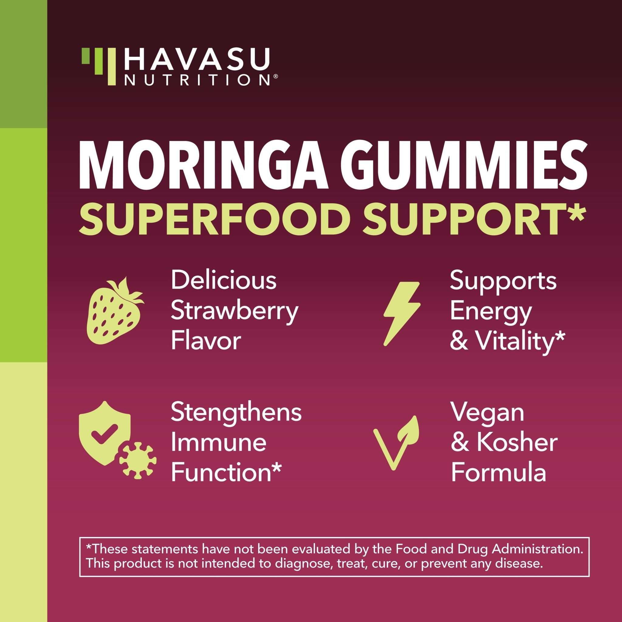Moringa Gummies, 60ct - Havasu Nutrition