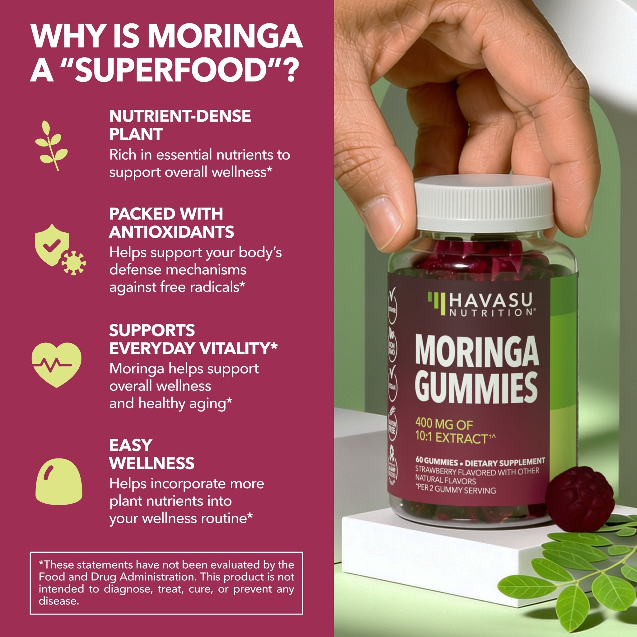 Moringa Gummies, 60ct - Havasu Nutrition