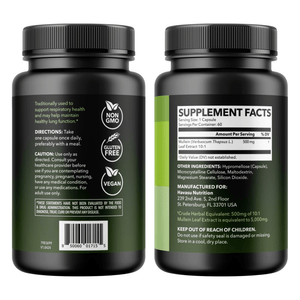 Mullein Leaf Capsules, 60ct - Havasu Nutrition