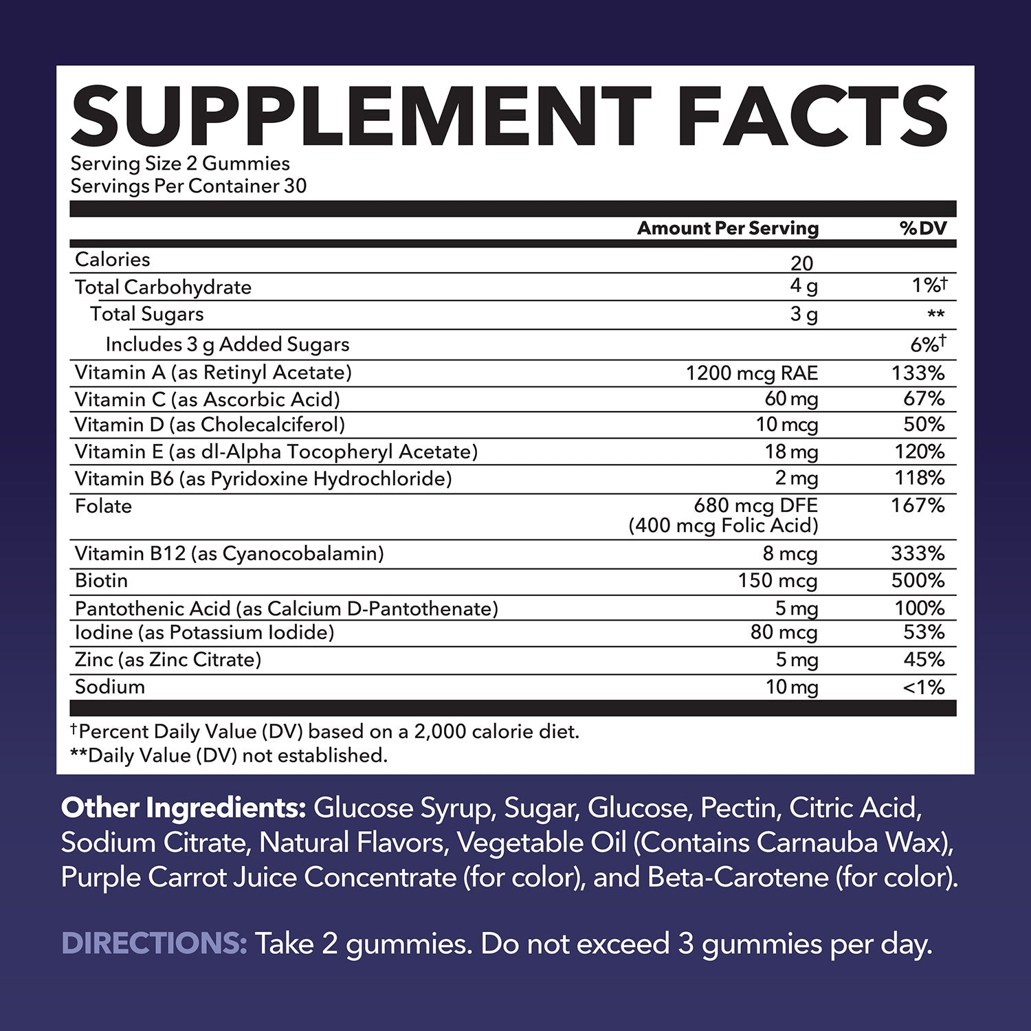 Multivitamin Gummies for Adults, Fruit Flavor, 60ct - Havasu Nutrition