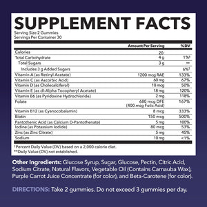 Multivitamin Gummies for Adults, Fruit Flavor, 60ct - Havasu Nutrition