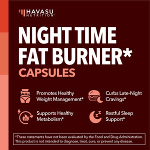 Night Time Fat Burner Capsules - Havasu Nutrition